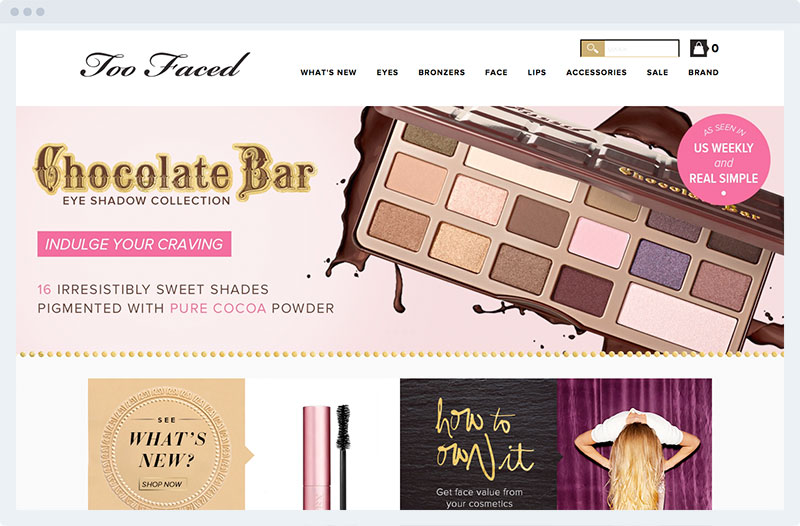 Side Studios, Toofaced, Homepage